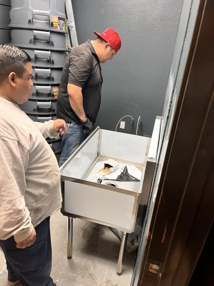 Commercial plumbing and sink installation in Upper Roseville